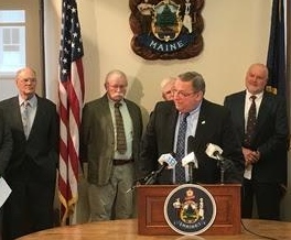 Doug Denico, Dave Struble, Gov. Paul LePage, Robert Wagner