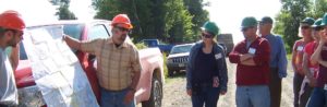 Picture of people on Maine Tree Foundation teacher tour