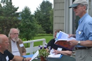 Photo of UMaine's Bill Patterson leading a lesson about SBW for Project Learning Tree.